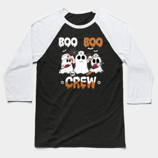 Boo Boo Crew Nurse Ghost Funny Halloween Costume Matching Shirt Baseball T-Shirt